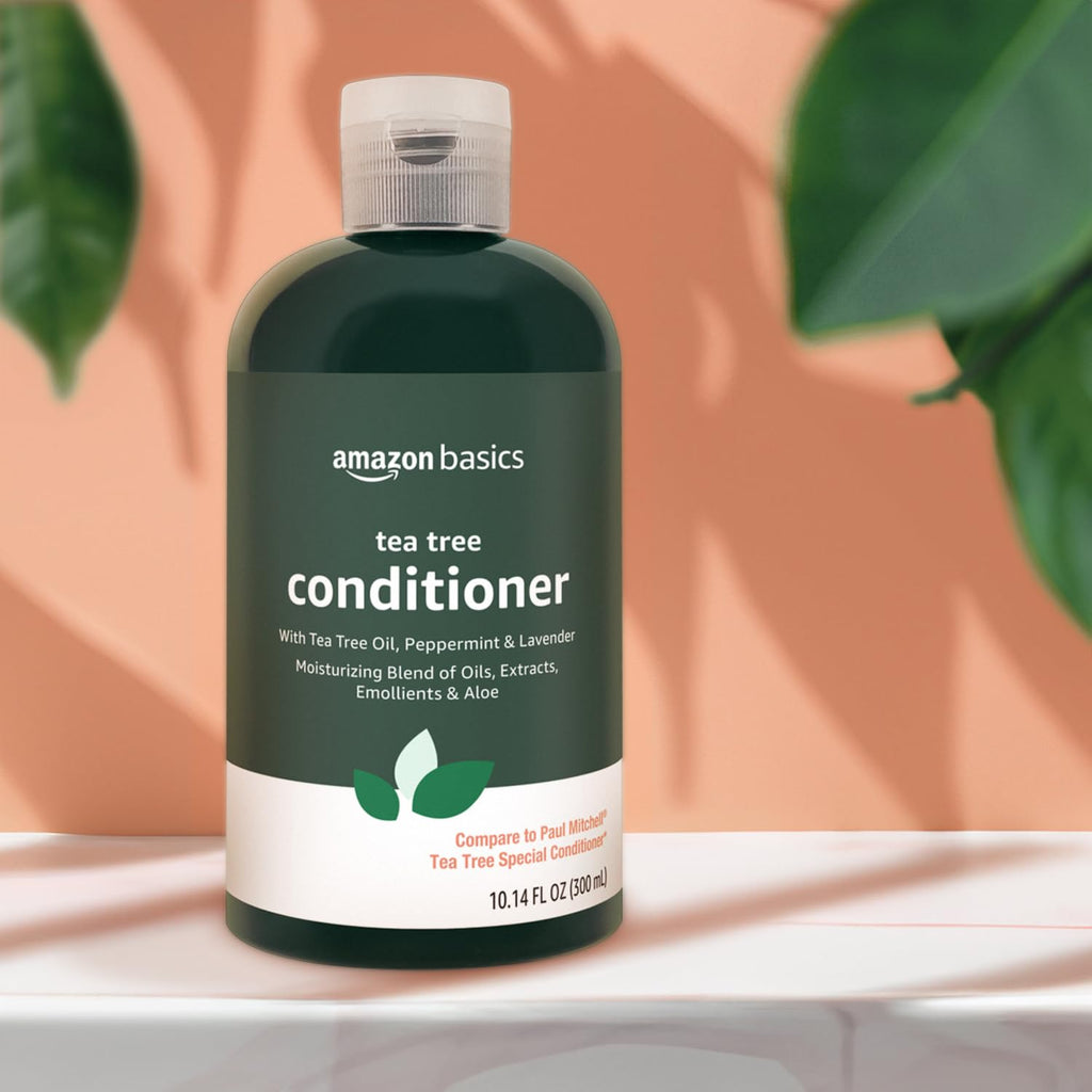 Amazon Basics Tea Tree Conditioner with Peppermint and Lavender, 10.14 Fl Oz, Pack of 1