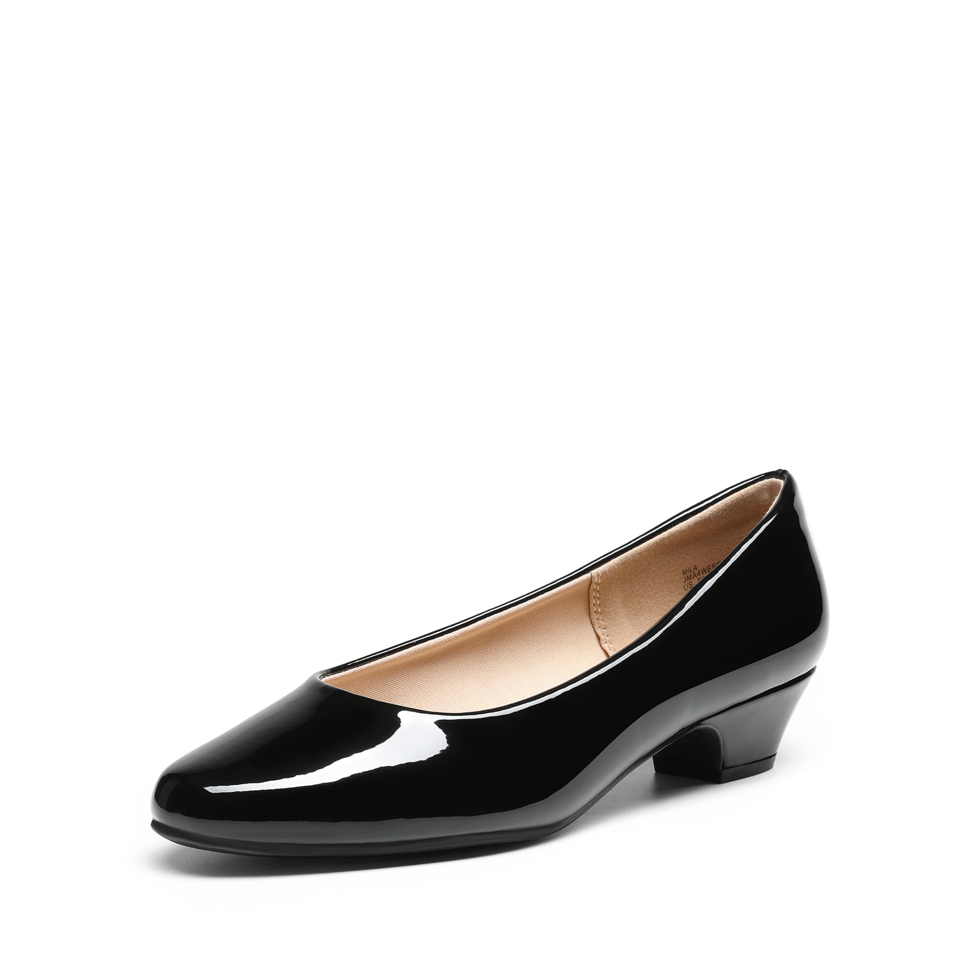 DREAM PAIRS Women's Mila Low Chunky Heel Pump Shoes