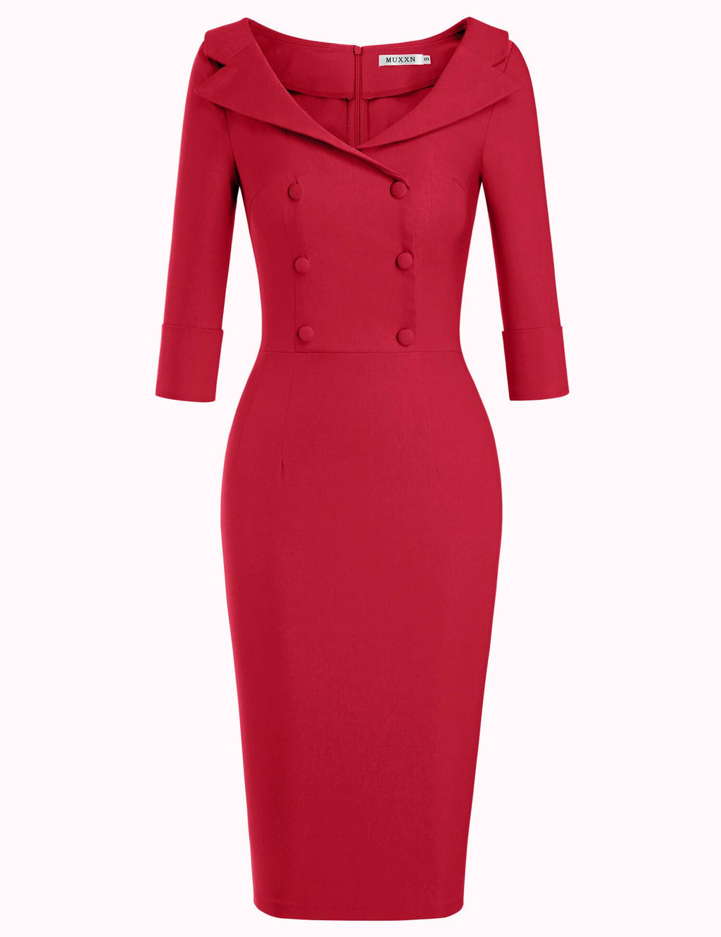 MUXXN Women's Classic Vintage Sweetheart Neckline Cocktail Prom Tea Dress