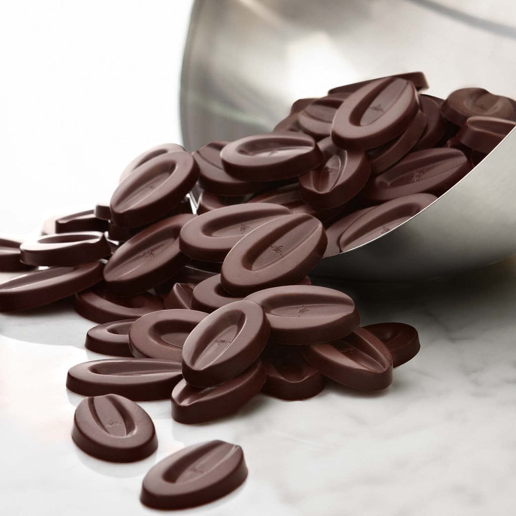 Valrhona Premium Baking Chocolate Discs (Feves), Creamy Milk JIVARA 40% w/Hints of Vanilla and Malt, and Dark Chocolate GUANAJA 70% w/Intense & Smooth with Bitter Notes, For Cookies, Cakes, and more