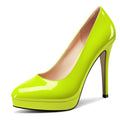 Castamere Womens High Heels Platform Pumps Slip-on Stilettos 12CM Heel Office Dress Shoes