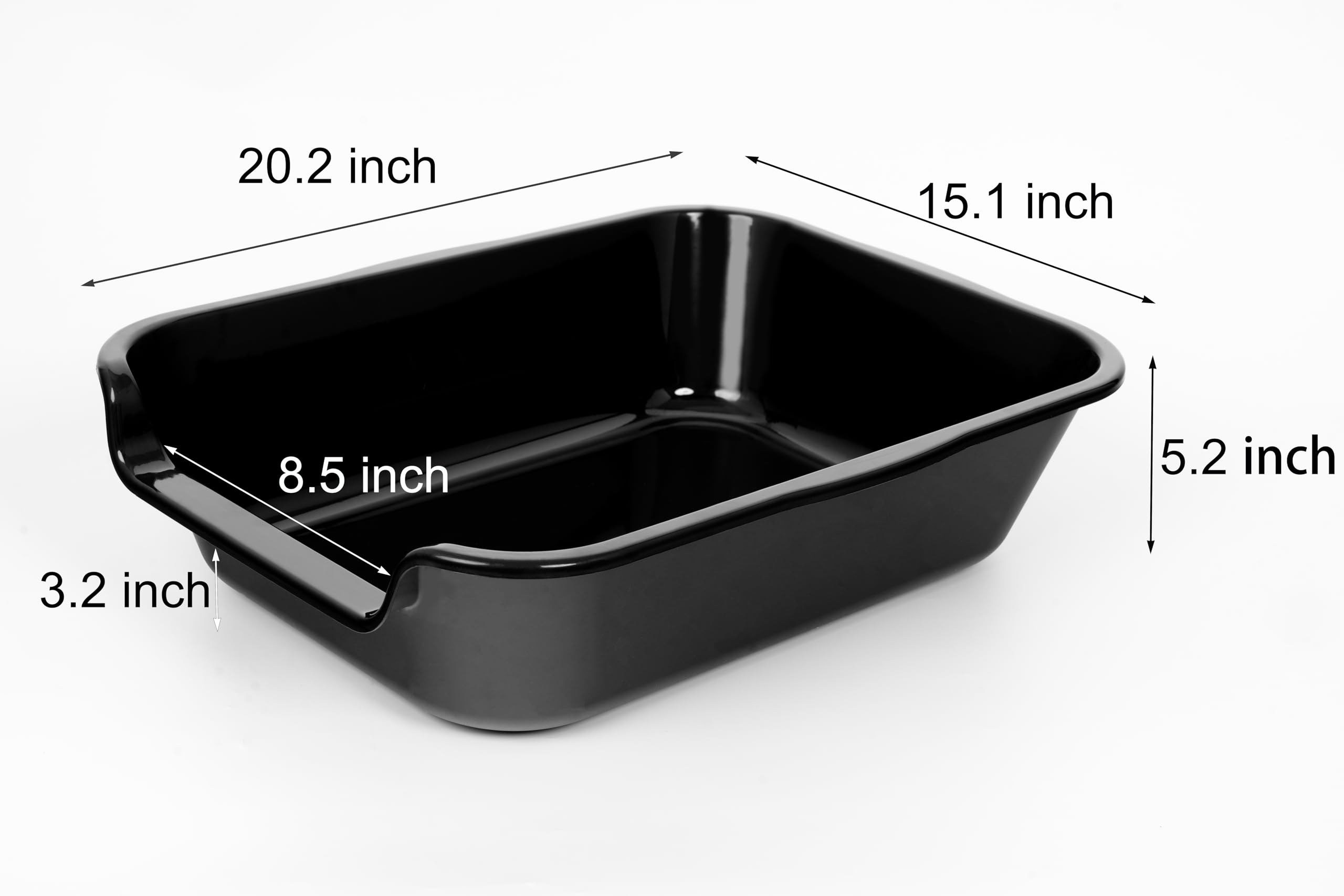 1 Pack of Extra Large Cat Litter Box (ABS Material), Low Entry Senior Litter Pen for Geriatric Kitty Big Cats, Jumbo Pet Safe Litter Boxes Tray for Pets Potty (Beach Sand, 20" L x 15.5" W)