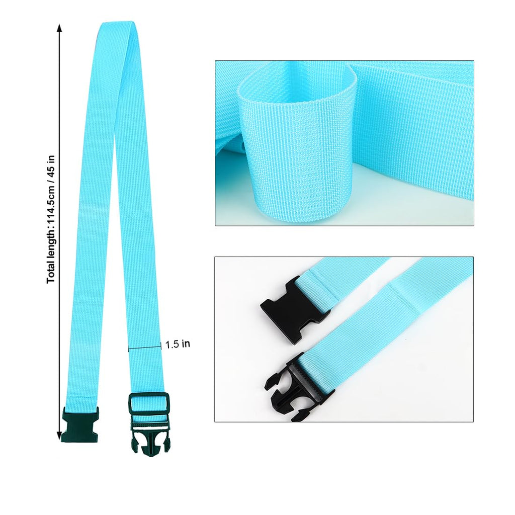Luggage Straps for Suitcases TSA Approved, Travel Accessories to Connect Two Suitcase, Add Bag Luggage Straps for Carry On Your 3 Luggages Adjustable Buckle Belt, 2Pack Black