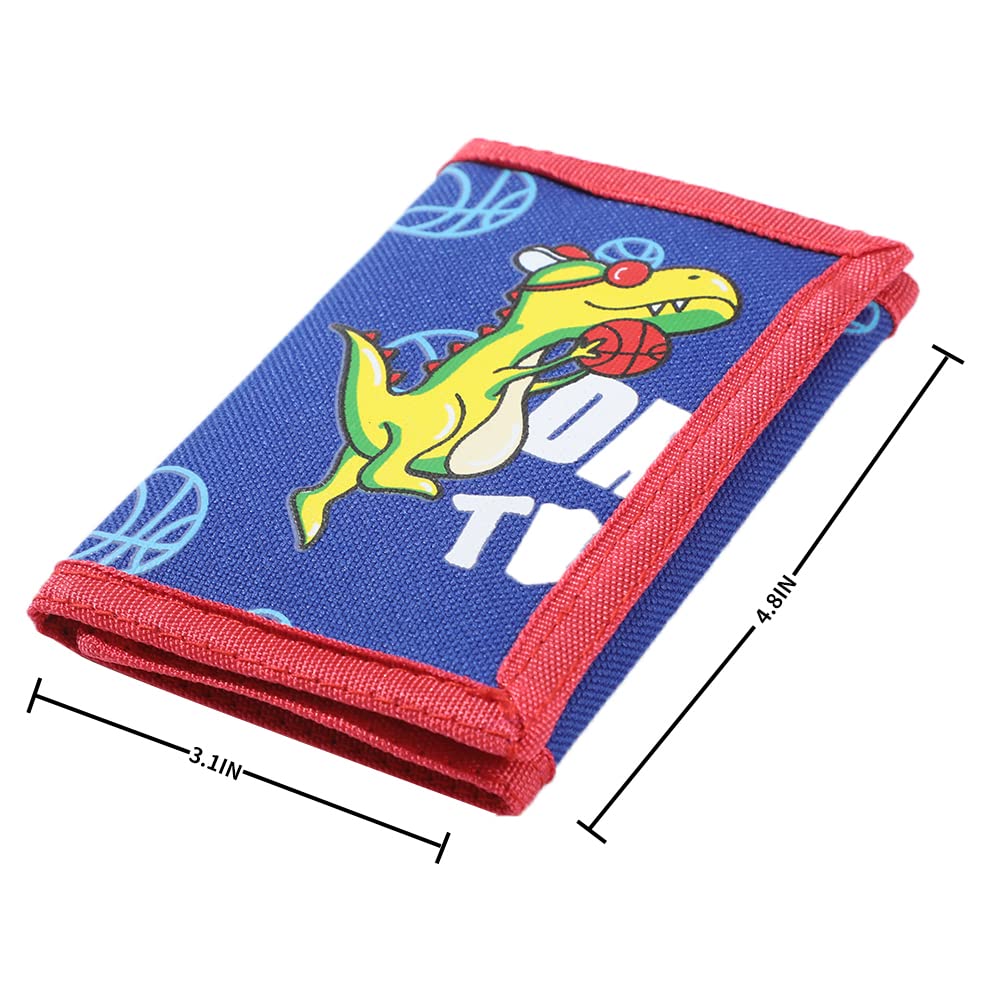 Leyeve wallet,Teen Wallet with Coin Pocket,Kids Wallets for Girls,RFID Trifold Canvas Outdoor lovely cartoon Wallet for Kids-Wallet with Magic Sticker - Alpaca