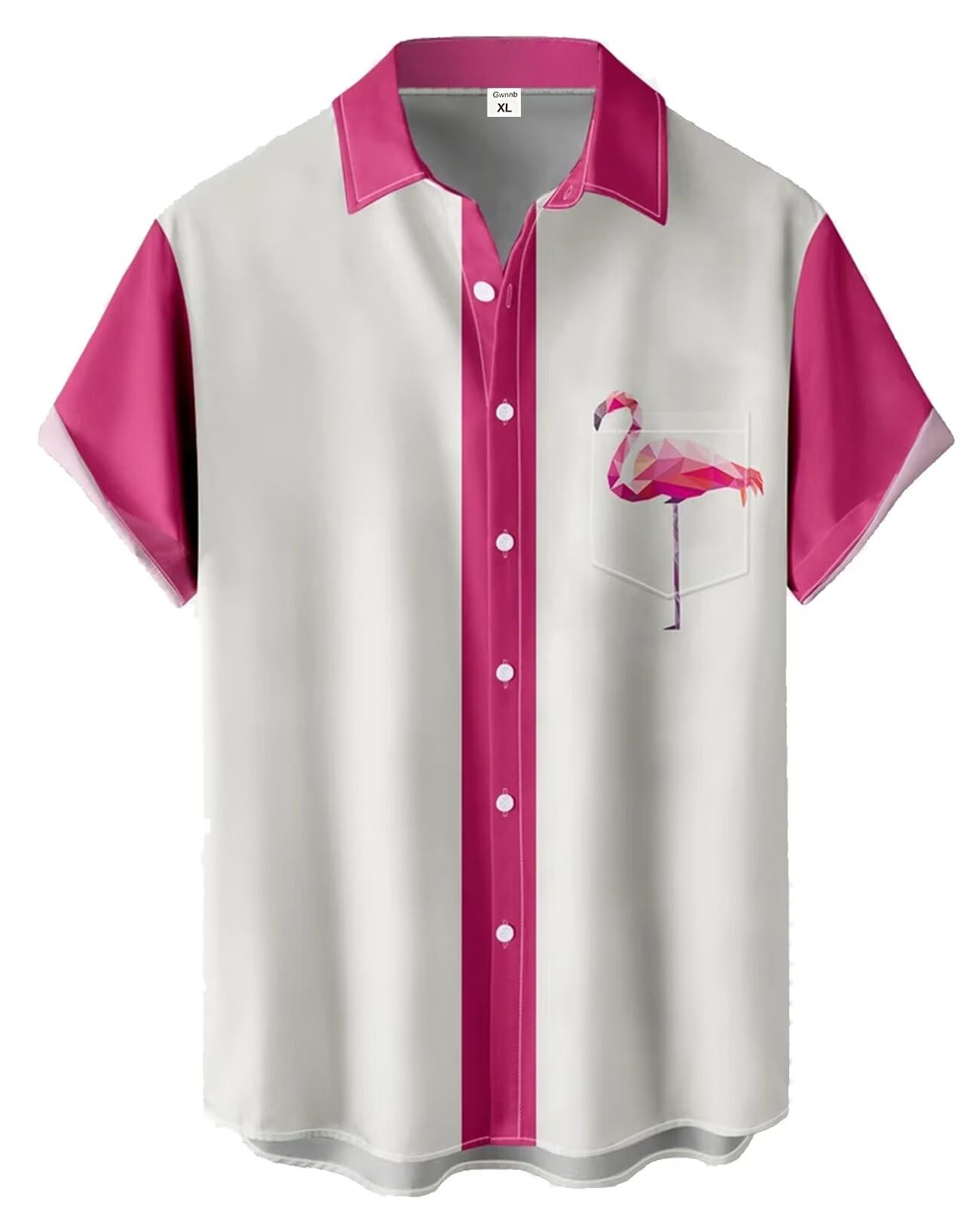 Bowling Shirts for Men Print Short Sleeve Regular Fit Hawaiian Casual Button Down Beach Shirts