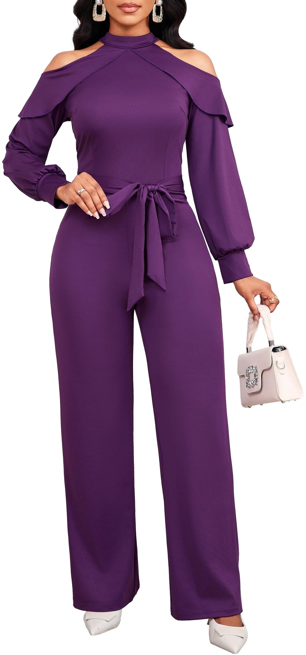 Jumpsuit for Women Sexy Elegant Long Straight Pants Cocktail Printing Jumpsuits Party Club with Zipper