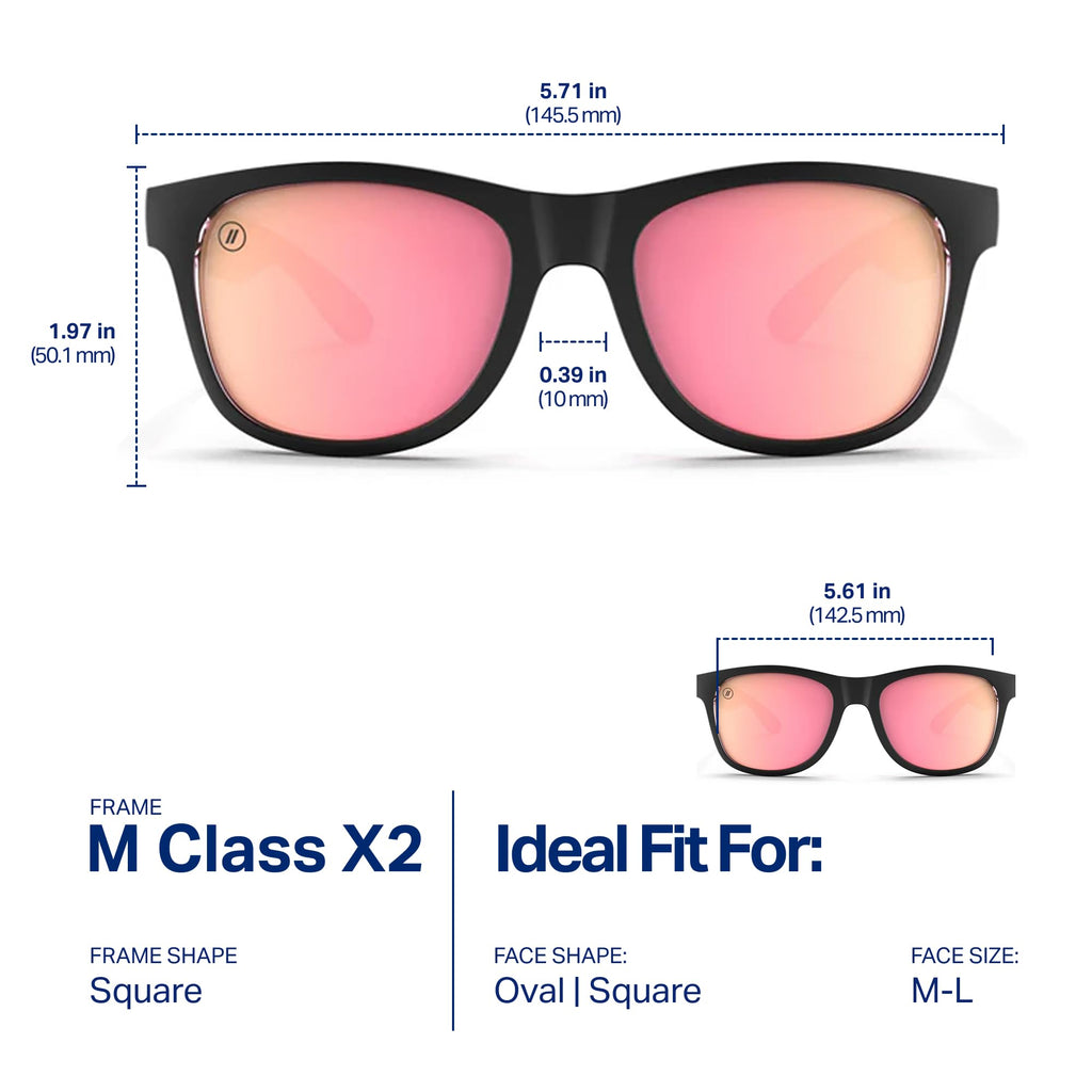Blenders Eyewear M Class X2 – Polarized Sunglasses – Round Lens, Spring Loaded Hinge – 100% UV Protection – For Men & Women