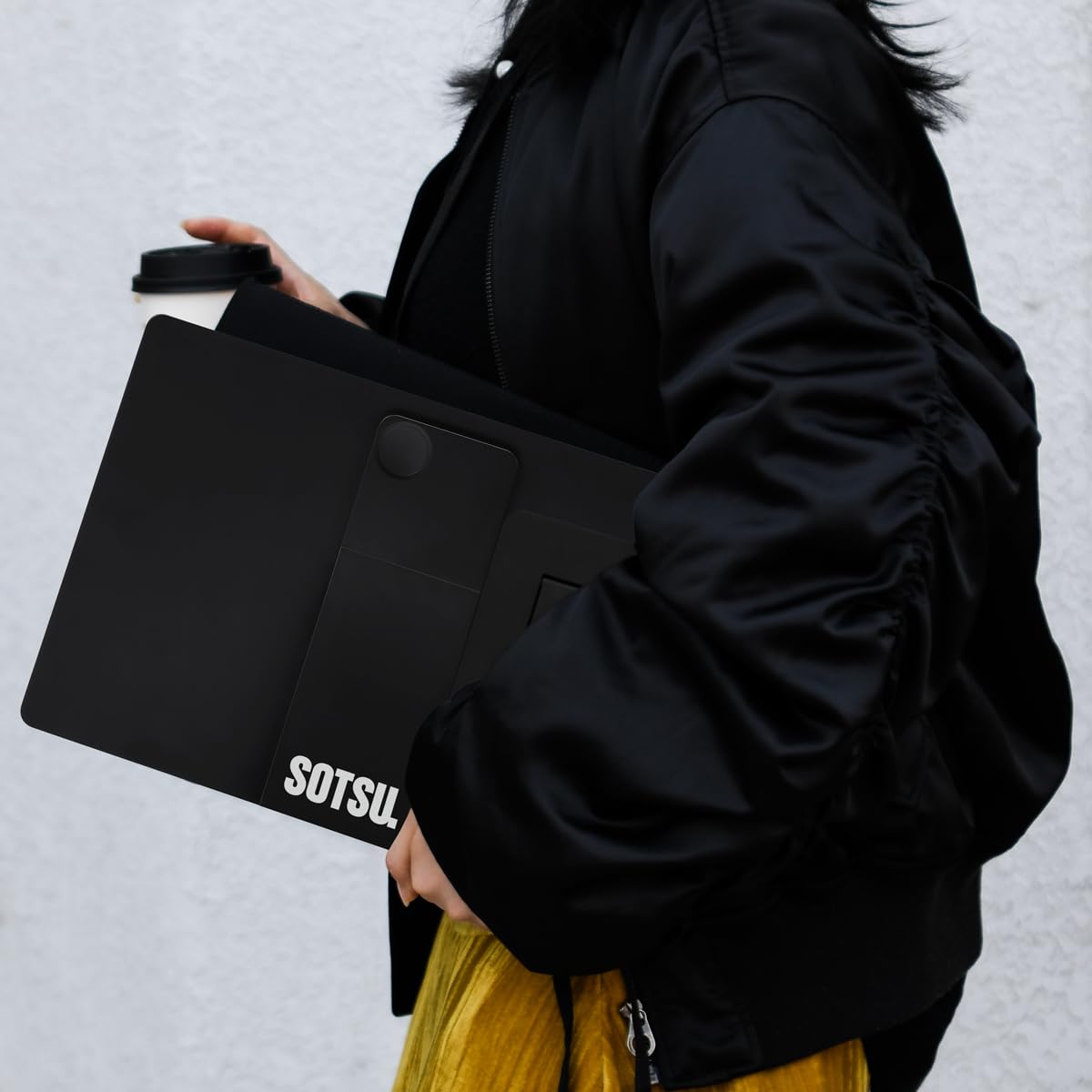 SOTSU FlipAction Pro 16" Gen2 Premium Portable Monitor | Super Compact | Pivot Rotate | 2560x1600 DCI P3 | 120Hz | 400 Nits | Full Metal CNC | Perfect Match for Mac and Windows (Metallic Gray)