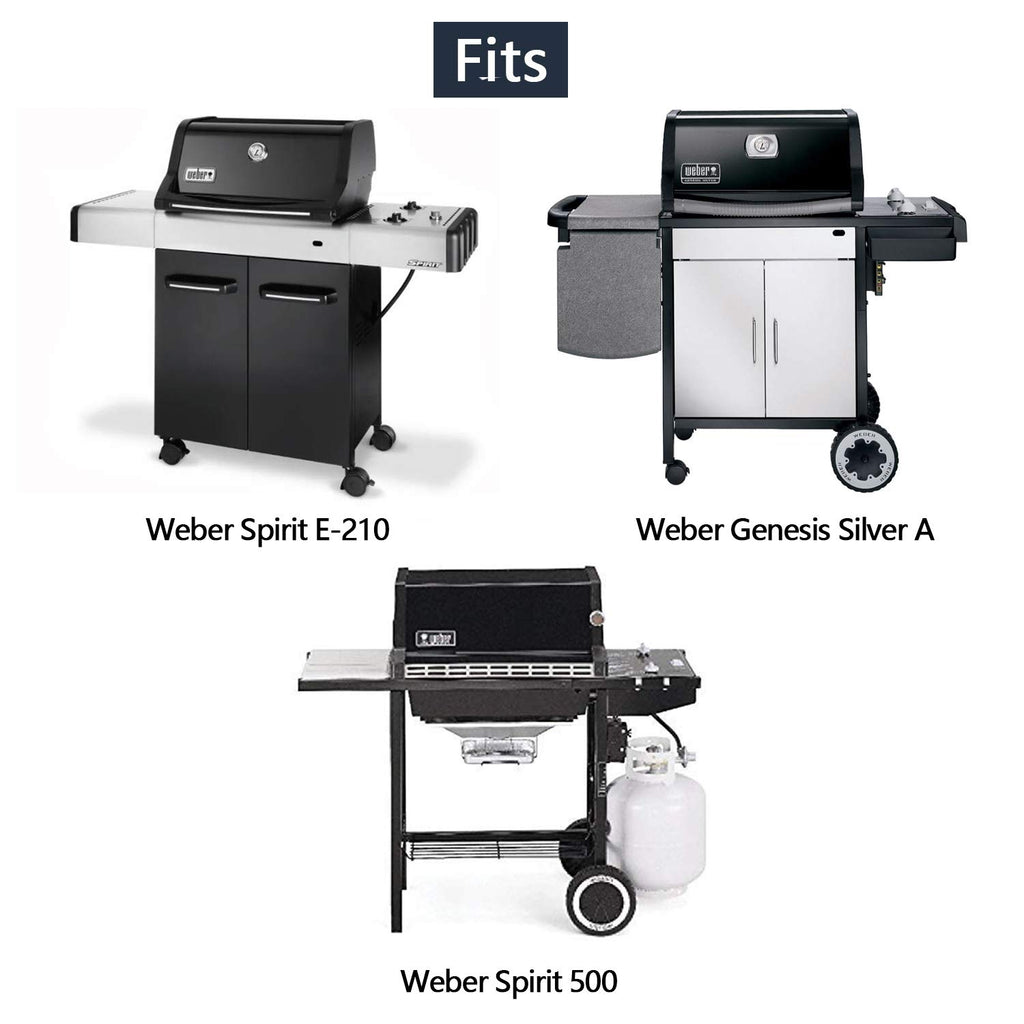 Hongso 21.5 Inch Flavorizer Bars 7535 for Weber Genesis Silver A, Spirit 200 Series E210 S210 (with Side Mounted Control), Spirit 500 Gas Grill Models, Heat Plate Replacement 7534 65902 8217, 5-PC