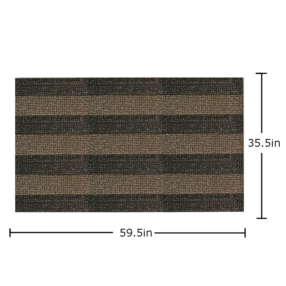 Clean Machine 10376913 Astroturf Dirt Trapper Doormat, 23.5" x 35.5", Flair Earth Taupe