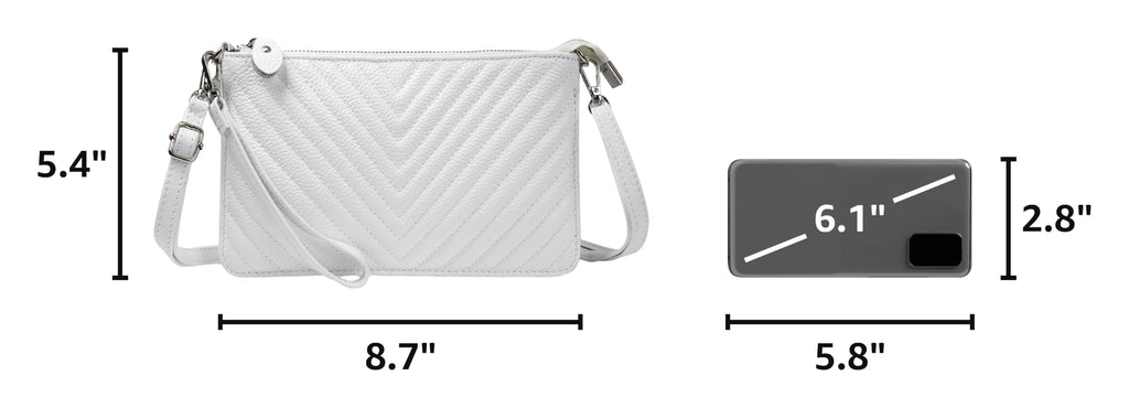 befen Genuine Leather Wristlet Clutch Wallet Purses Small Crossbody Bags for Women with RFID Blocking Card Slots