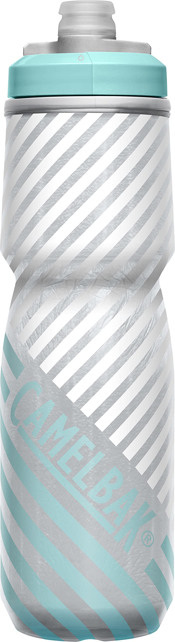 CamelBak Podium Chill Insulated Bike Squeeze Water Bottle, Cold Retention for Cycling, 24oz, Reflective Ghost