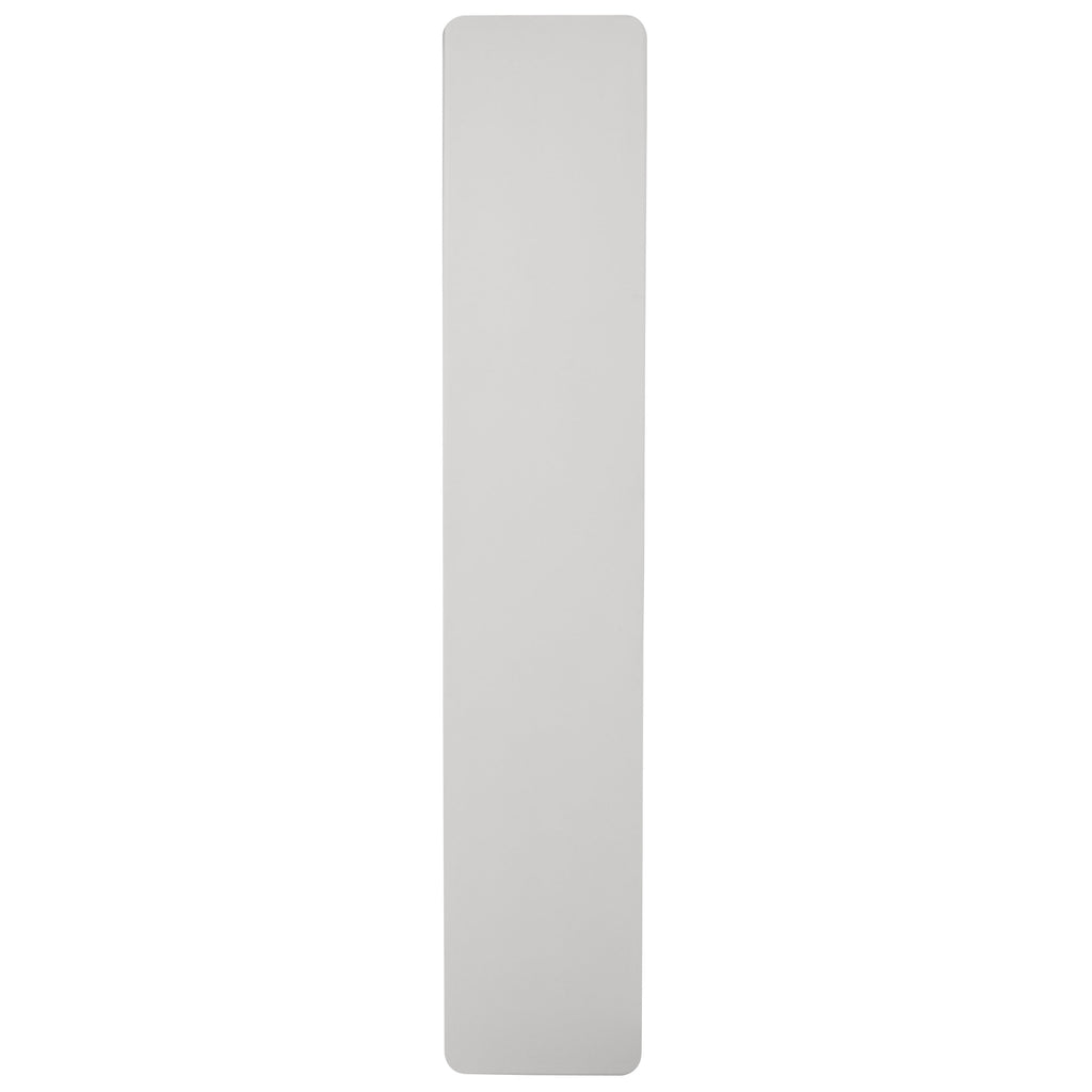 EMMA + OLIVER 5' Rectangular Plastic Folding Table, Long Plastic Foldable Table for Residential Indoor/Outdoor Events, White