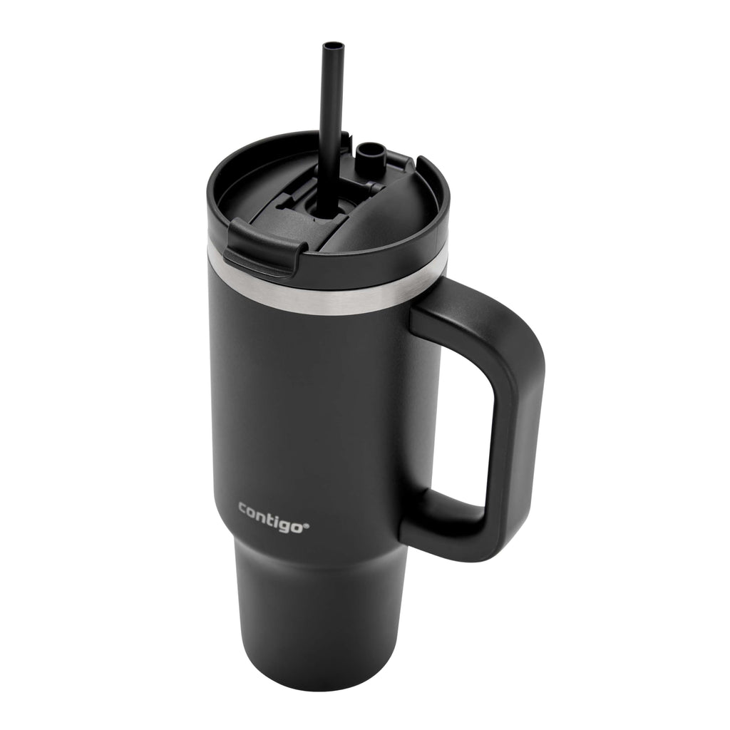 Contigo Streeterville 30oz Tumbler, Stainless Steel Vacuum Insulated, Leak-Proof, Cold for 29 Hours, Fits in cupholders, Licorice