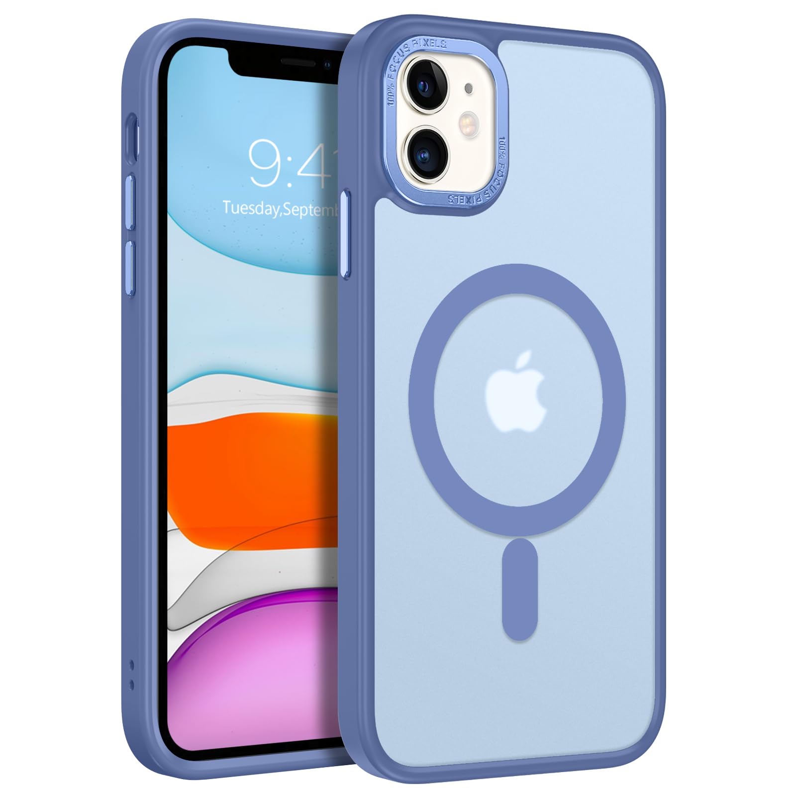 BENTOBEN for iPhone 11 Phone Case, Phone case for iPhone 11 Magnetic Case [Compatible with Mag Safe] Translucent Matte Slim Shockproof Anti-Fingerprint Protective Cover for iPhone 11 6.1’’ Black
