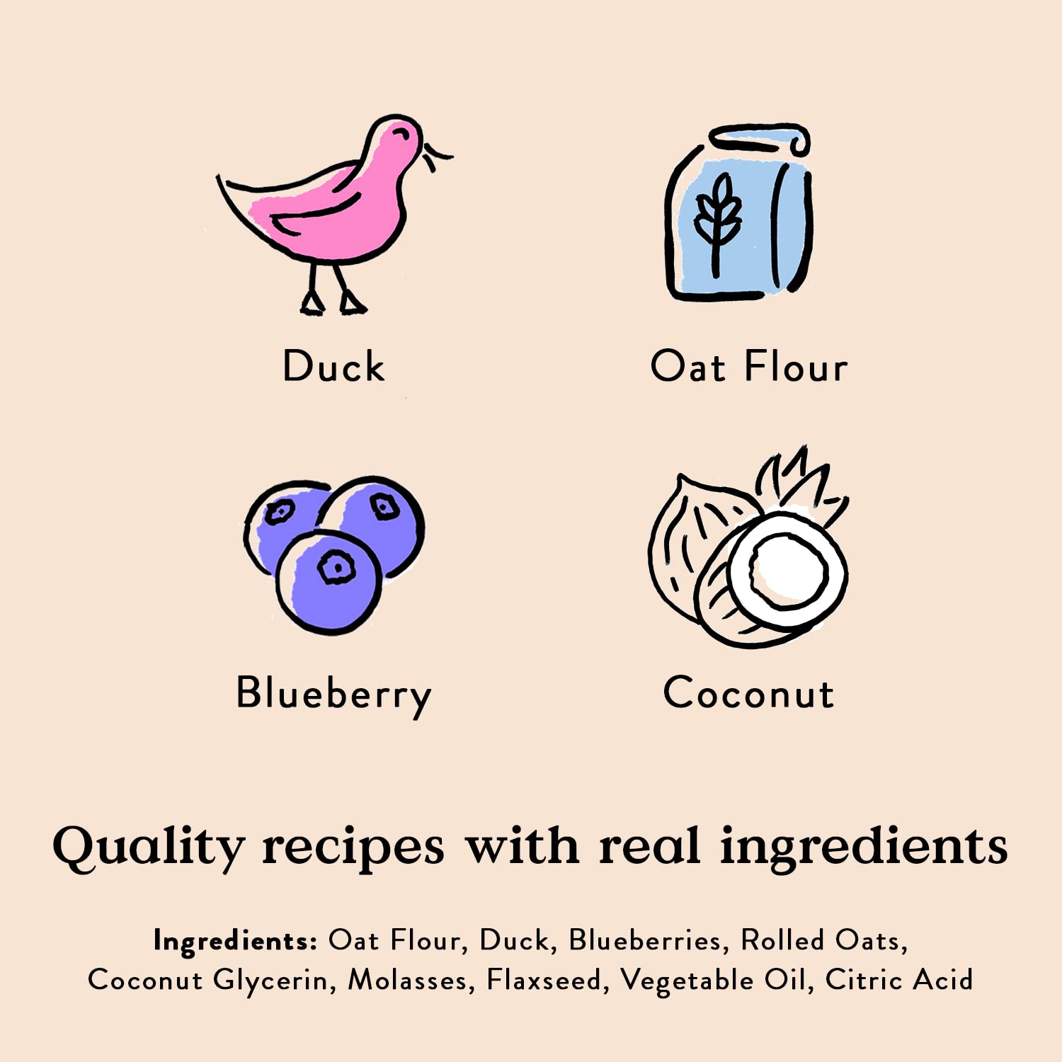 Bocce's Bakery Bac'n Nutty Soft & Chewy Dog Treats, Wheat-Free PB & Bacon Flavored All Natural Limited Ingredient Oven Baked Cookies for Dogs, 6 oz Bag