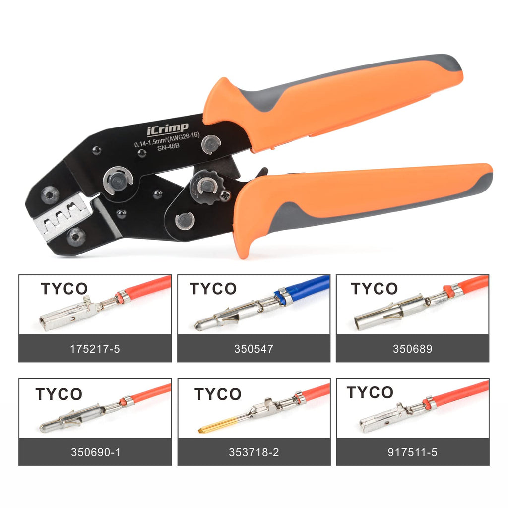 iCrimp IWS4 Solar PV Connector Crimping Tools for AWG14-10 (2.5/4/6mm²) Solar Panel PV Cable with Wire EDM Die