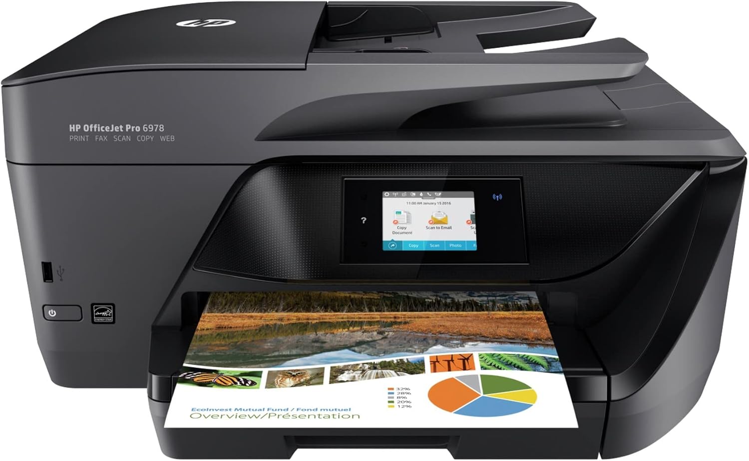 HP OfficeJet Pro 6978 All-in-One Wireless Printer, Instant Ink, Works with Alexa (T0F29A)