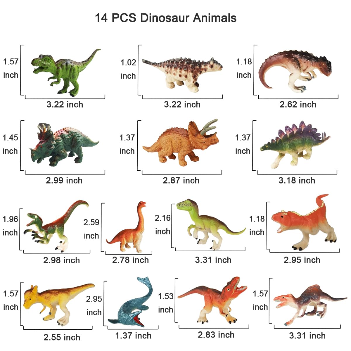 15 Pcs Mini Figures Toys Realistic Farm Animal Figurines, Plastic Learning Educational Playset Animal Themed Party Supplies Cake Topper Ornaments for Easter Egg Birthday Christmas