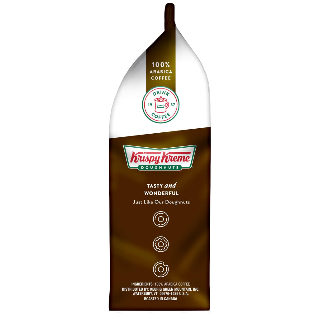 Krispy Kreme Doughnuts, Classic, Ground Coffee, Medium Roast, Bagged 12oz
