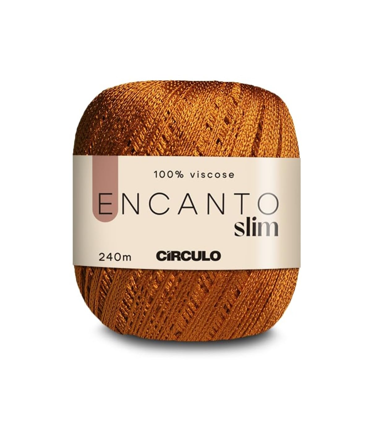 CIRCULO Encanto Slim Roll Yarn 100% Viscose - Luxury & Shine - Sport Weight Yarn - 262 yds, 3.52 oz - Color 1289 - Canary