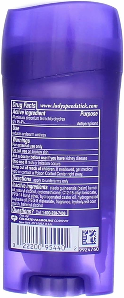 Lady Speed Stick Invisible Dry Antiperspirant & Deodorant, Powder Fresh - 2.3 oz - 4 pk