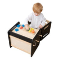bpmfkid Montessori Weaning Table and Chair Set - Adjustable Design for Toddlers, Ideal for Mealtime, Learning, and Play, Black
