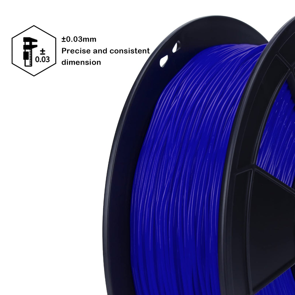 ZIRO TPU Filament 1.75mm 3D Printer Filament, Shore 95A Hardness TPU, Flexible Soft Material, 0.8KG/1.8lbs Spool, Fit Most FDM 3D Printers, Black