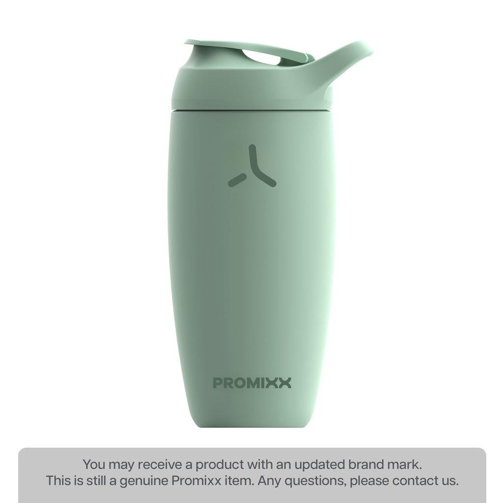 Promixx Pursuit Shaker Bottle Insulated Stainless Steel Water Bottle and shaker Cup, 18oz, Coral