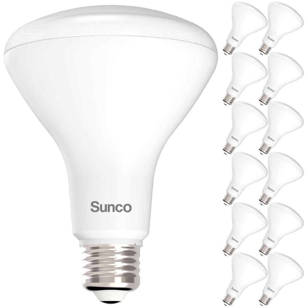 Sunco 12 Pack BR30 Light Bulbs LED, Recessed Can Light Bulbs, Indoor Flood Bulb, 850 LM, 11W (65W Equivalent), 3000K Warm White, Dimmable, E26 Base, for Home, Kitchen, Bedroom UL