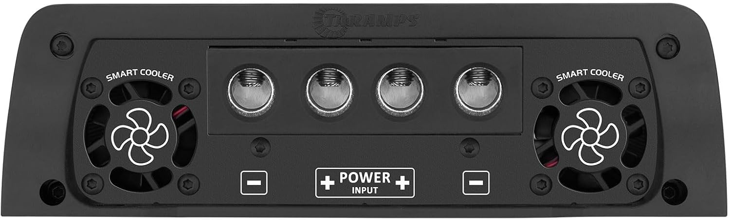 Taramps The Big Boss 8 Bass Black Color Amplifier 0.5 to 2 Ohms 8000 Watts RMS 108 RGB Effects, Multi Impedance, Monoblock Class D, Smart 8k Car Audio