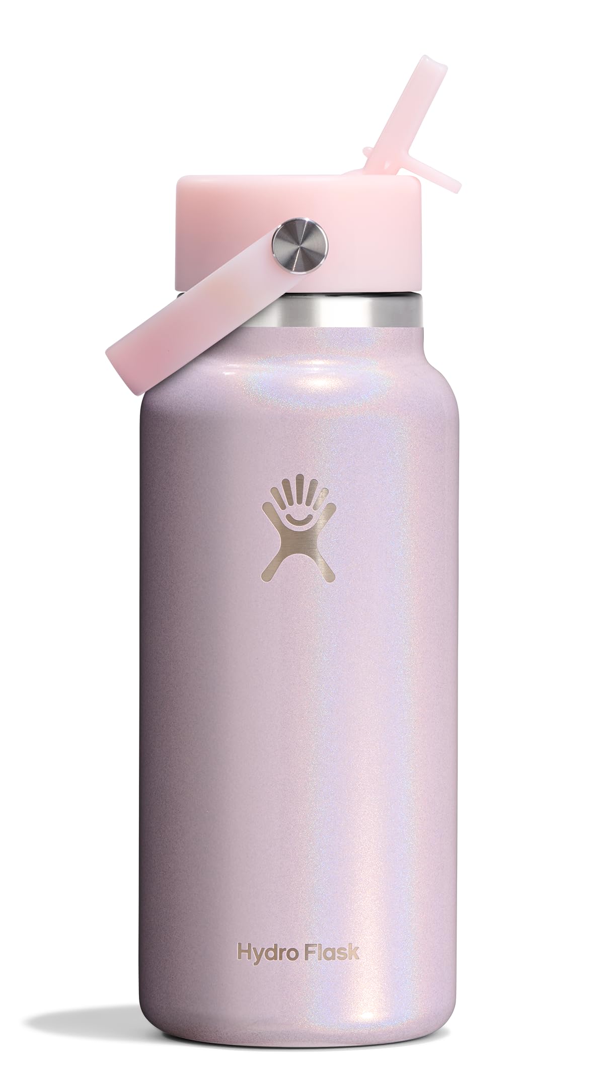 Hydro Flask Water Bottle - Insulated Stainless Steel - Wide Straw Lid, Non Spill, Leakproof in 24 Oz Forest Green Arc