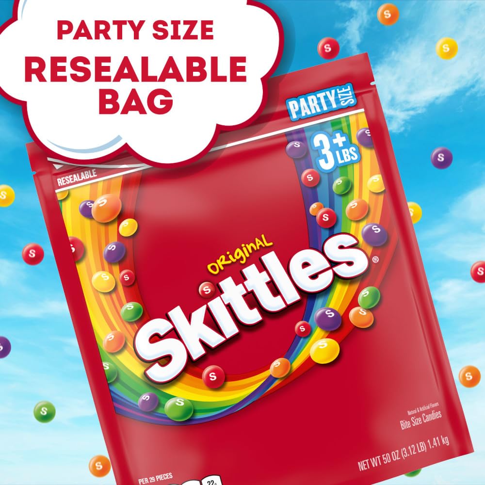 SKITTLES Original Fruity Candy 50-Ounce Party Size Pouch