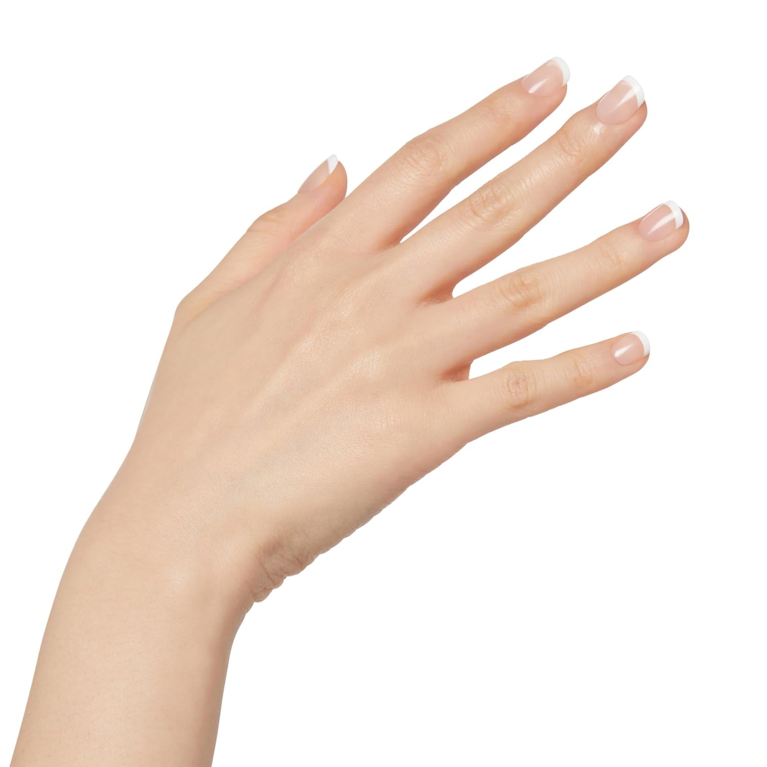 KISS Salon Acrylic, Press On Nails, Nail glue included, 'Crush Hour', White, Petite Size, Squoval Shape, Includes 28 Nails, 2g glue, 1 Manicure Stick, 1 Mini File