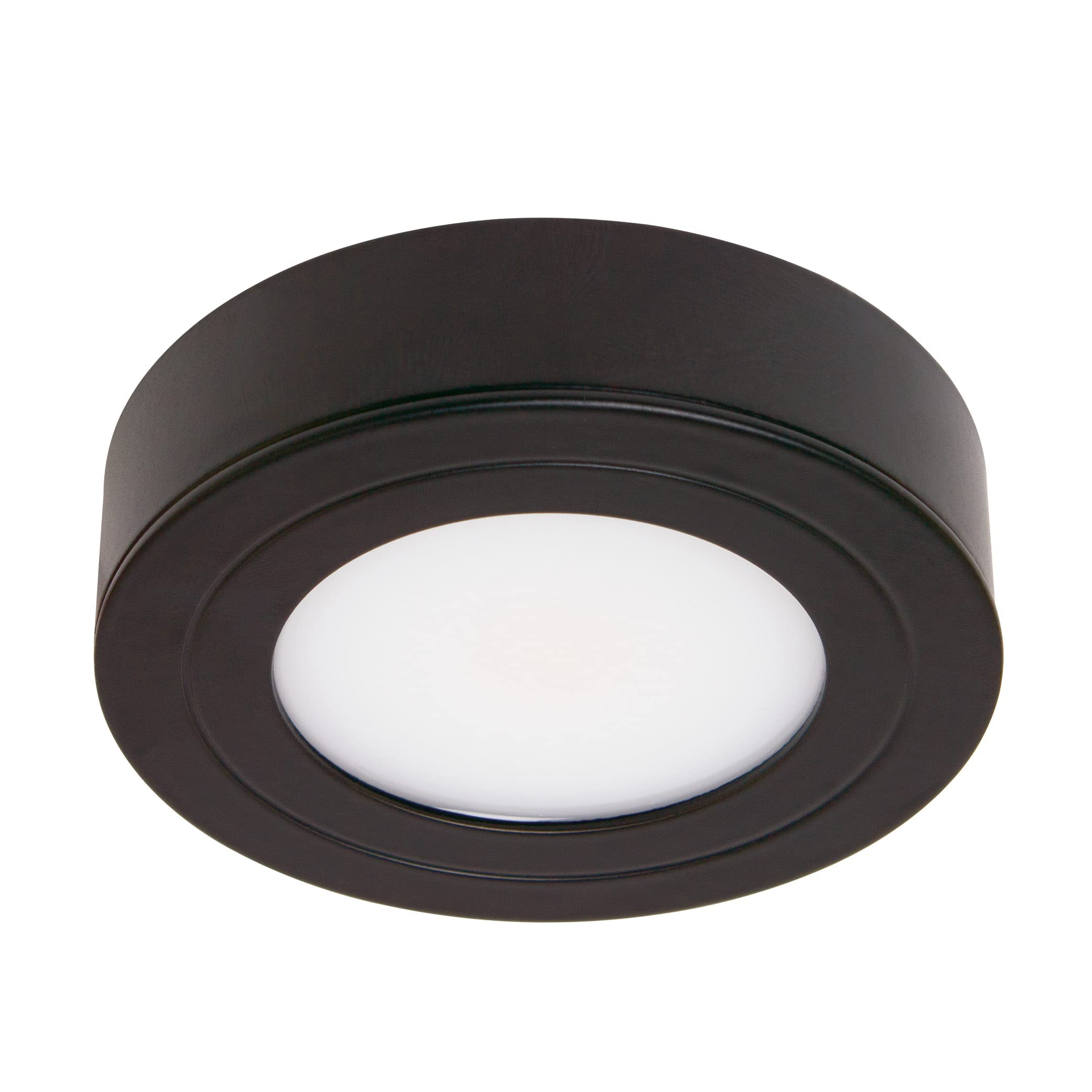 Armacost Lighting PureVue Dimmable Under Cabinet LED Puck Light, 4000K (Bright-White Light), 2.75 Inch, White Finish - 223412
