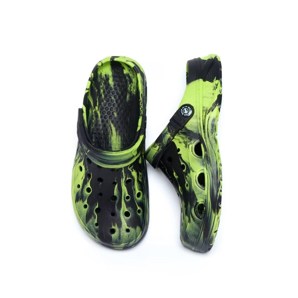 Kids Boys&Girls Black Camouflage Clogs Children's Beach Shoes Classic Marbled Tie Dye Clog Little Kid