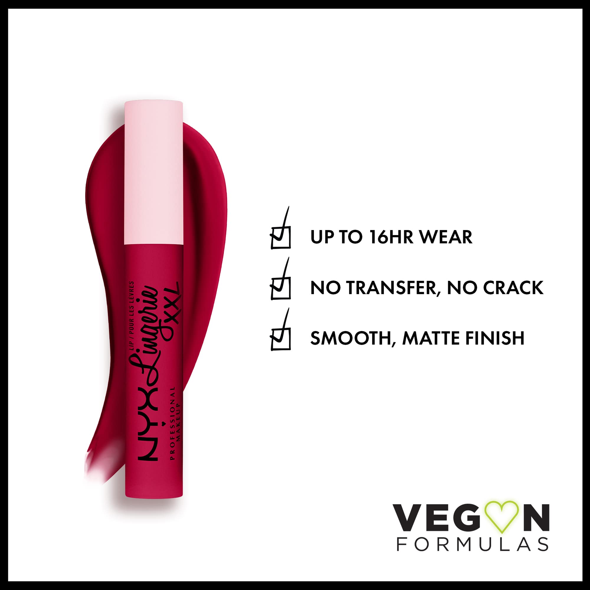 NYX PROFESSIONAL MAKEUP Lip Lingerie XXL Matte Liquid Lipstick - Undress'd (Pink Nude)