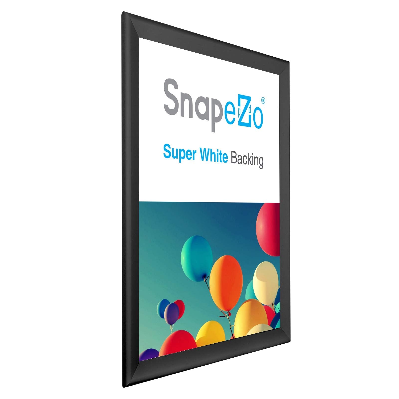 SnapeZo Movie Poster Frame 27x40 Inches, Black 1.7 Inch Aluminum Profile, Front-Loading Snap Frame, Wall Mounting, Wide Series for One Sheet Movie Posters
