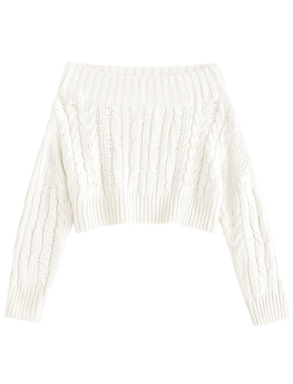 ZAFUL Women V Neck Button Knit Crop Sweaters Batwing Sleeve V Back Ribbed Hem Pullover Sweater