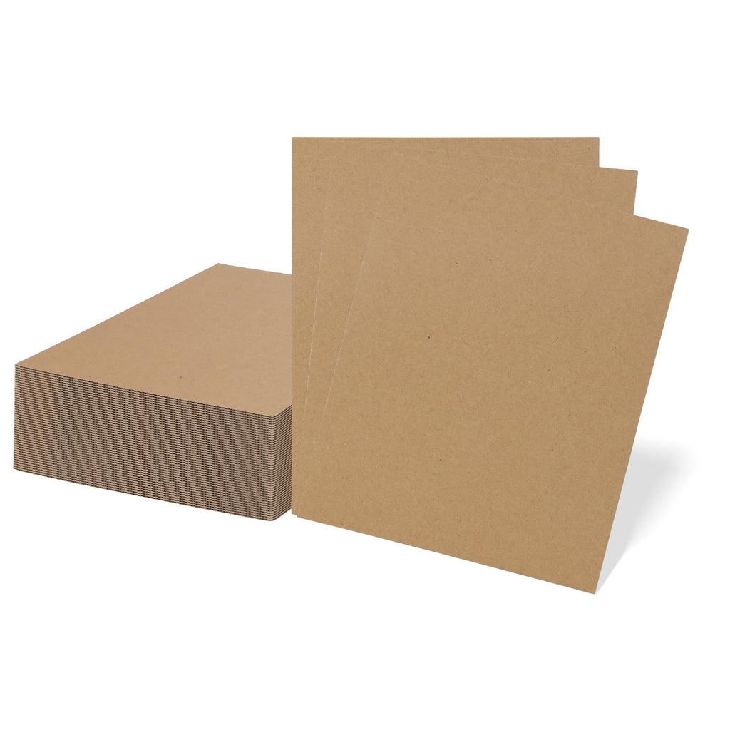 RLAVBL 200 Pack 3.5x4.5 White Corrugated Cardboard Sheets, Flat Cardboard Inserts for Shipping, Mailing, Packing, DIY Crafts