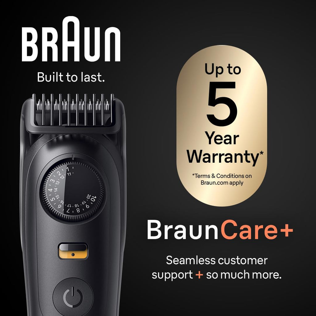 Braun All-in-One Style Kit Series 7 7410, 8-in-1 Trimmer for Men with Beard Trimmer, Body Trimmer for Manscaping, Hair Clippers & More, Sharpest Blade, 40 Length Settings, Waterproof