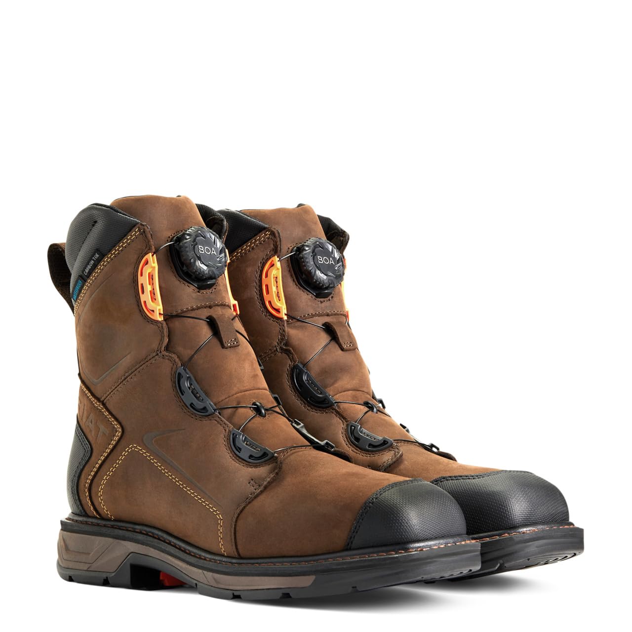 ARIAT Men's Workhog Xt 8" Boa Waterproof Carbon Toe Work Boot
