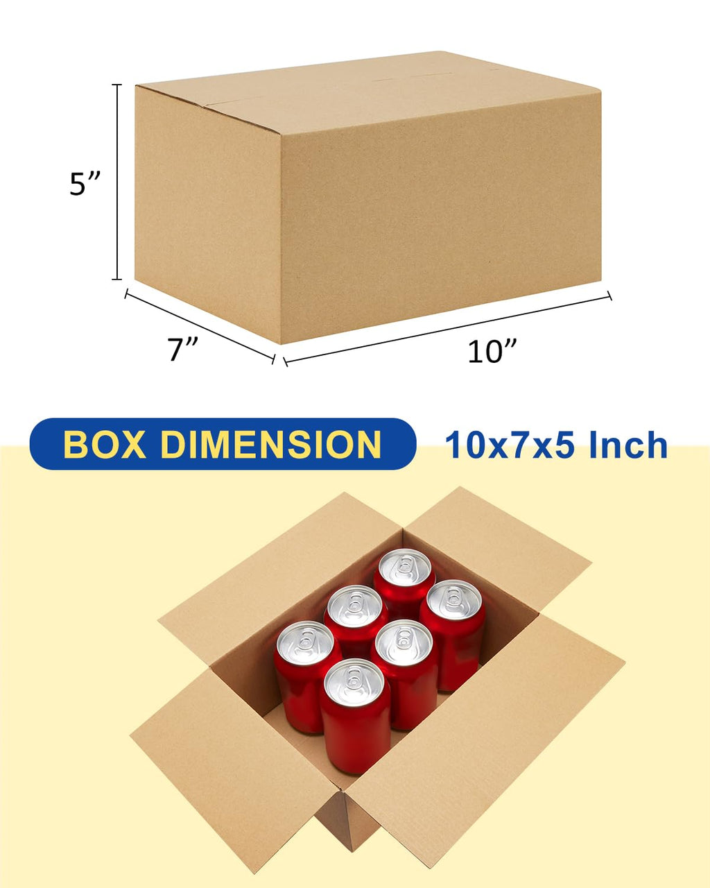 40-Pack-Small-Shipping-Boxes-6x4x4, Corrugated-Cardboard-Boxes-for-Packaging-Small-Business, Brown-Boxes-Mailers