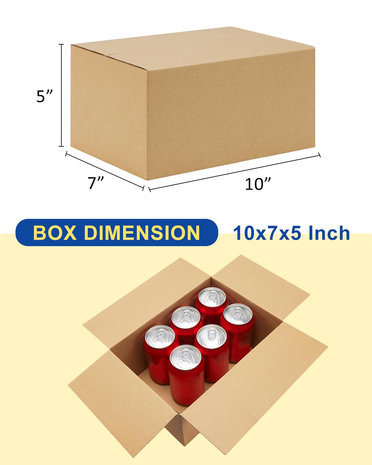 40-Pack-Small-Shipping-Boxes-6x4x4, Corrugated-Cardboard-Boxes-for-Packaging-Small-Business, Brown-Boxes-Mailers