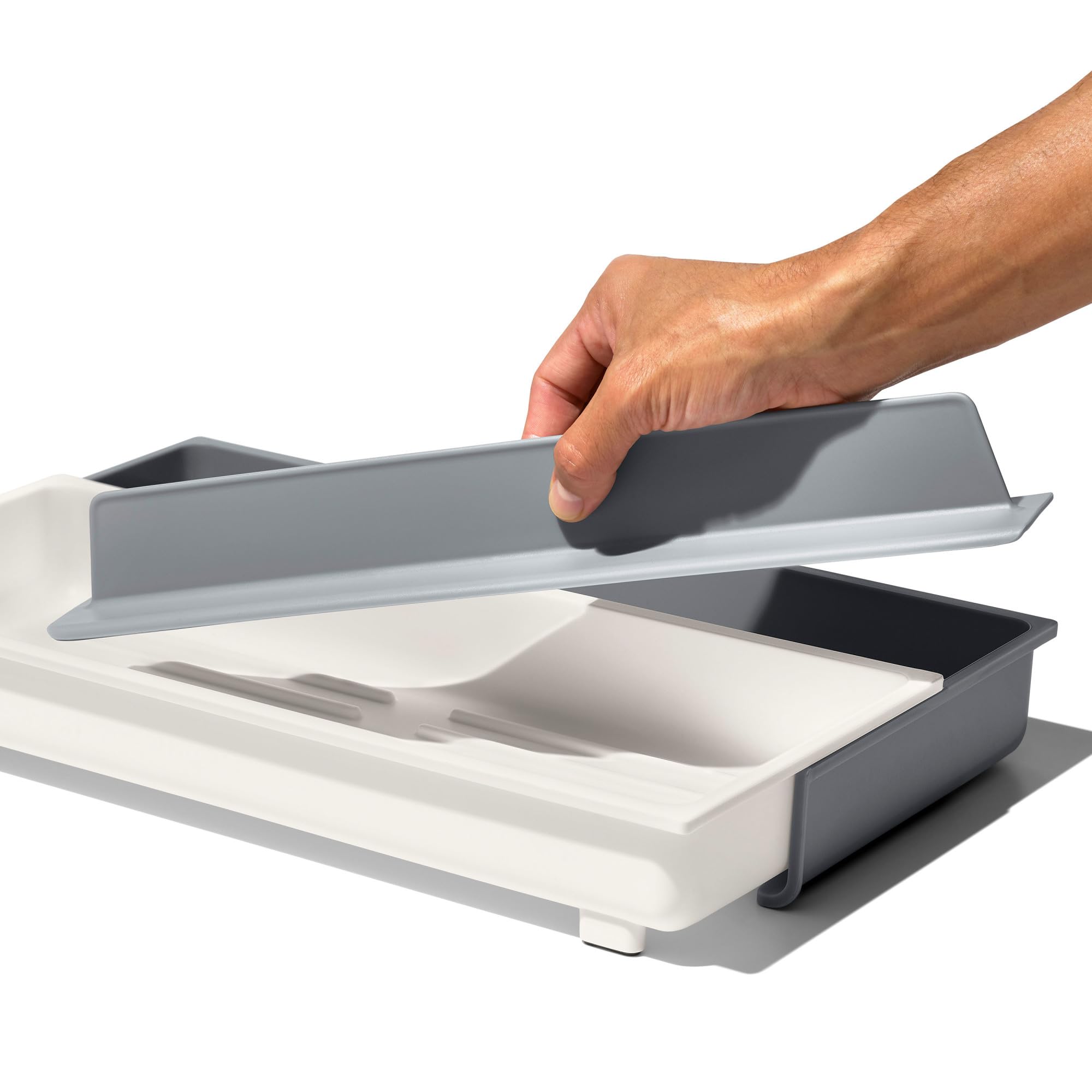 OXO Good Grips Drawer, Large Expandable Kitchen Tool Organizer, White