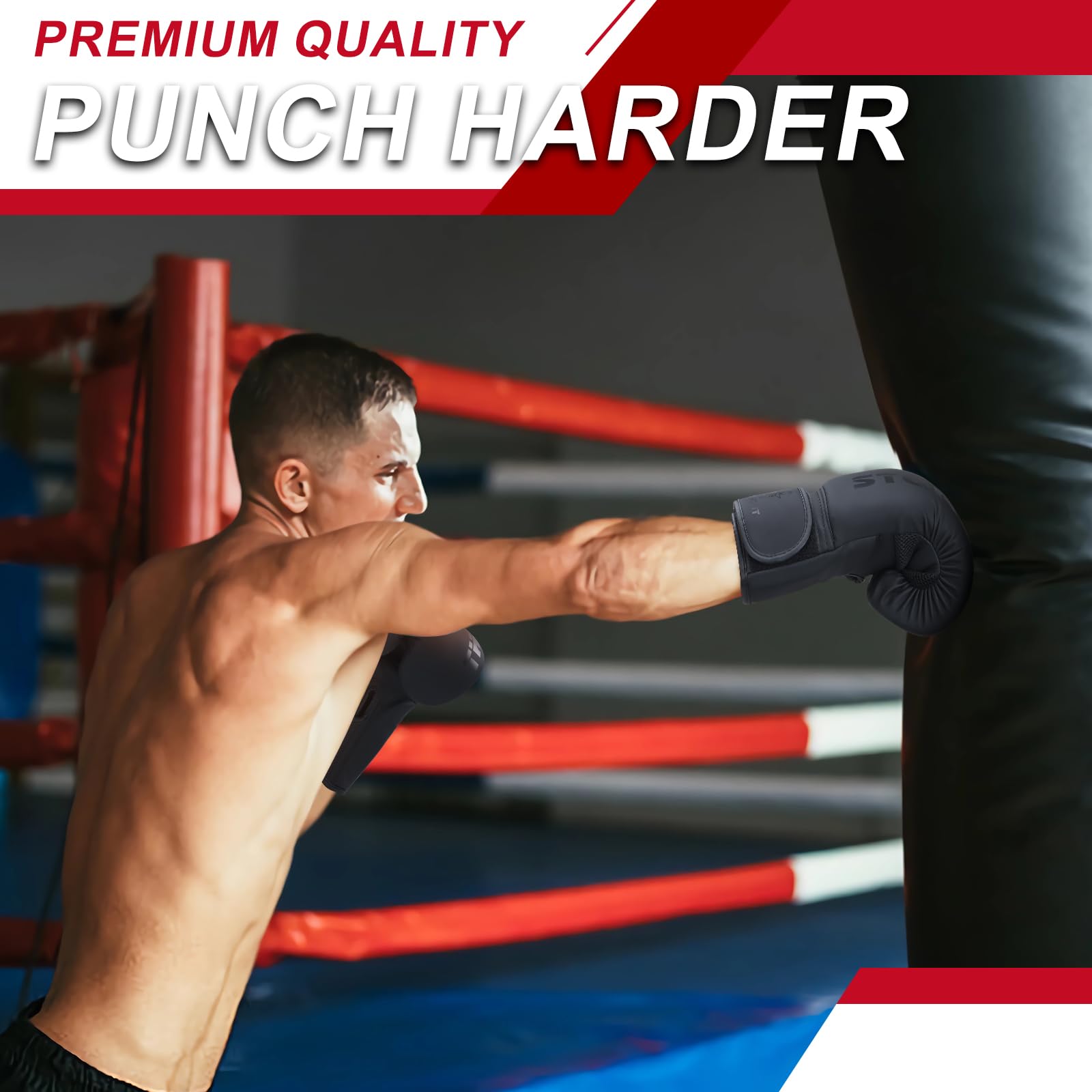 Boxing Gloves for Men Women, Sparring Training Punching MMA Kickboxing Boxing Gloves, Heavy Bag Workout Gloves for Boxing, Kickboxing, Muay Thai, MMA