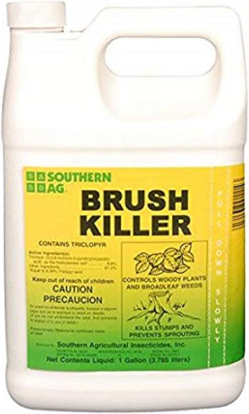 Southern Ag Brush Killer 8.8% Triclopyr (Vines, Hard-to-Control Plants, Stump Sprouts), 1 Gallon