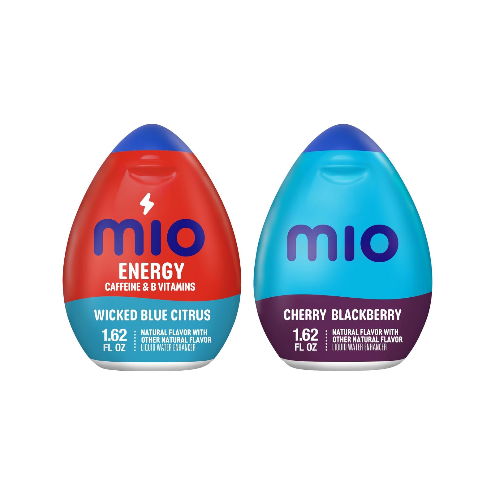 Mio Liquid Water Enhancer Patriotic 4th of July Bundle – Red, White & Blue Drink Mix with Cherry Blackberry & Wicked Blue Citrus Energy, 12 Count (6 of Each), 1.62 oz (Variety Pack)