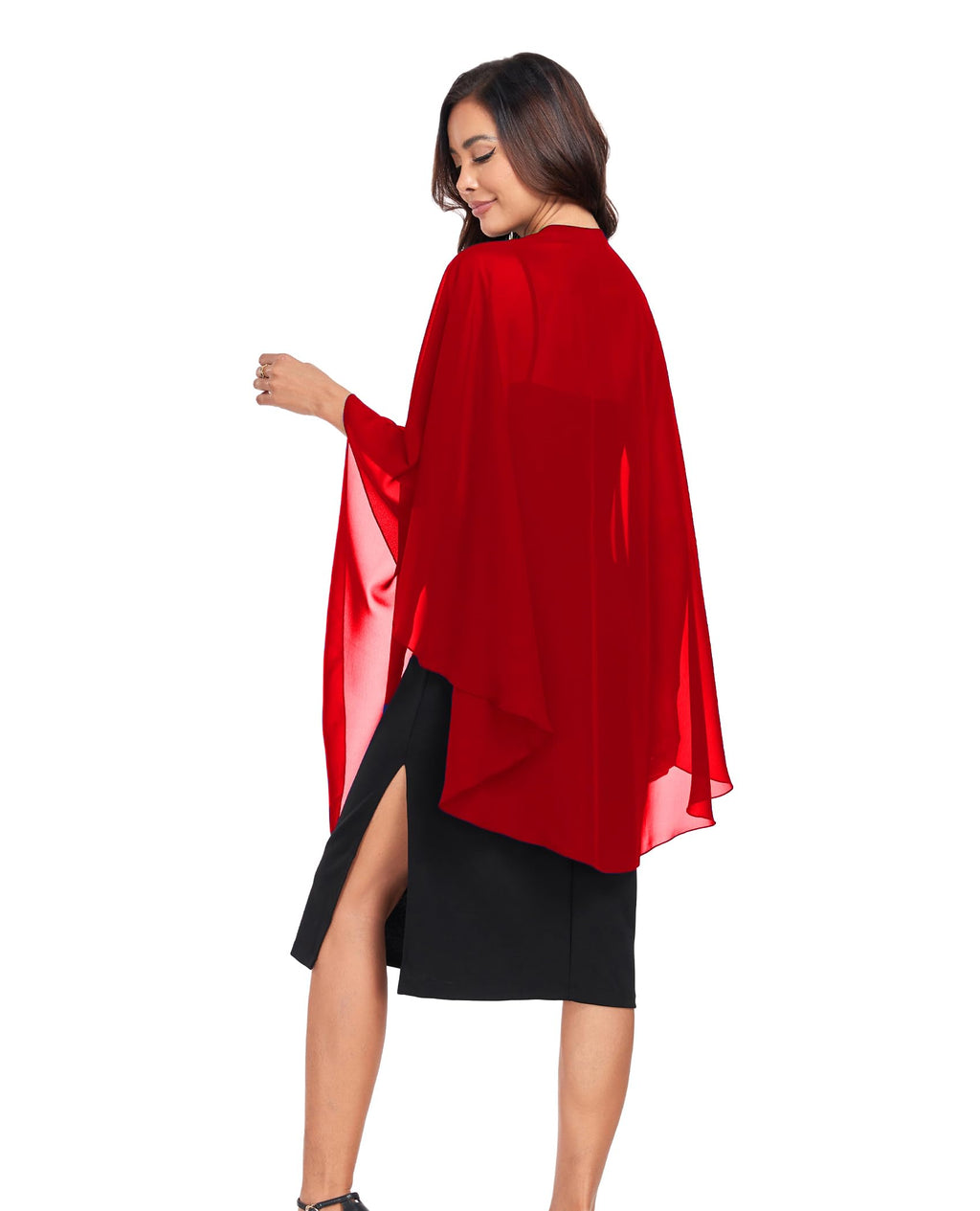 TONGFANTFL Shawls Wraps for Evening Wedding Party Chiffon Scarf Soft Bridal Wraps Wedding Guest Shawl Coverage