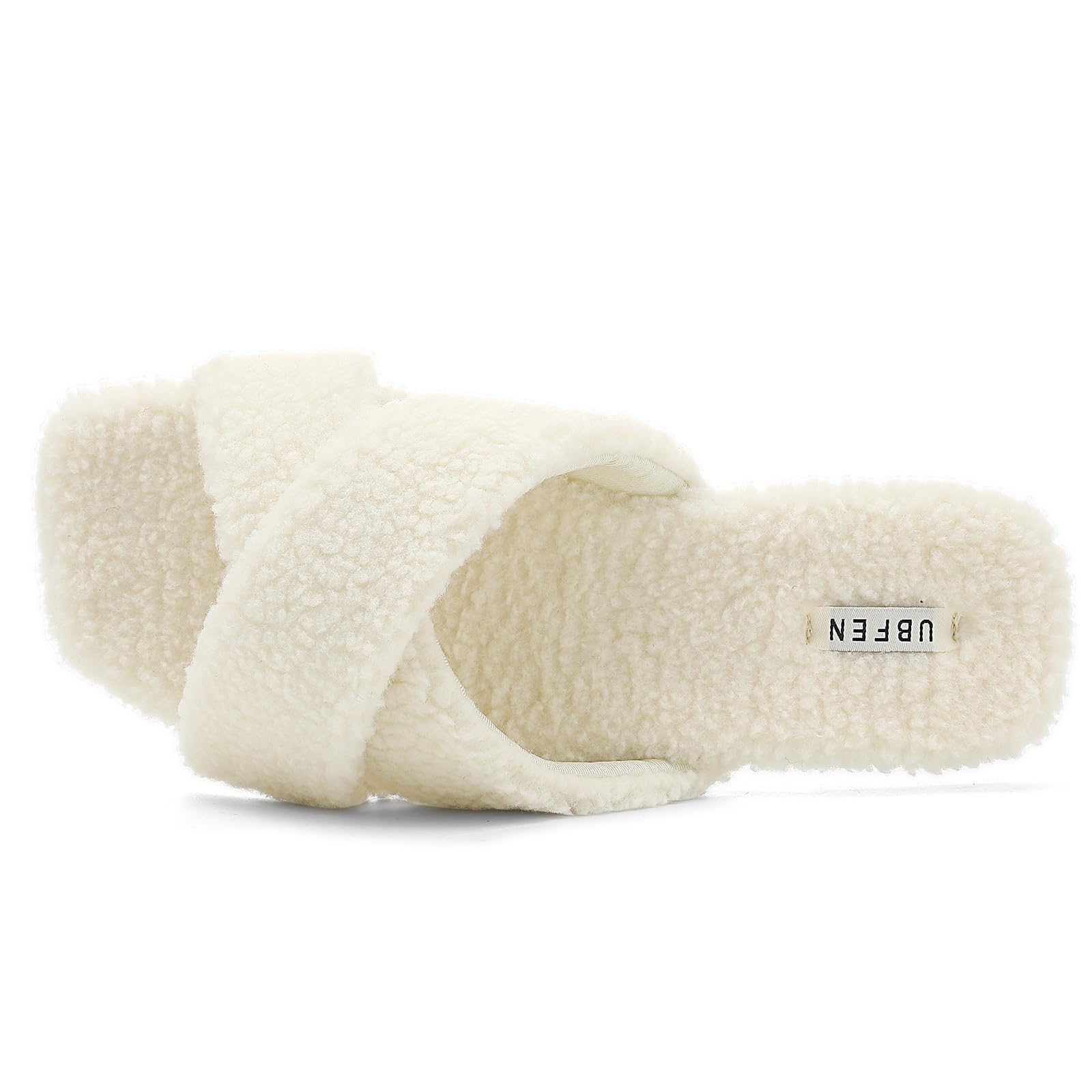 UBFEN Womens Mens Slippers Memory Foam Comfort Fuzzy Plush Lining Slip On House Shoes